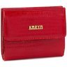 Маленький червоний гаманець з фіксацією на кнопку KARYA (16123) - 1