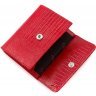 Маленький червоний гаманець з фіксацією на кнопку KARYA (16123) - 5