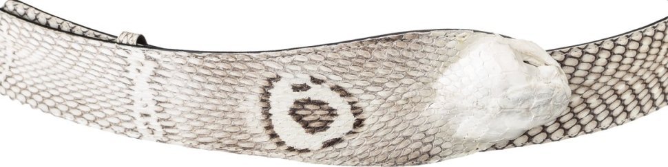 Мужской ремень автомат из натуральной кожи кобры белого цвета SNAKE LEATHER (024-18199) фото №2 Мужской ремень автомат из натуральной кожи кобры белого цвета SNAKE LEATHER (024-18199) modnotak фото №2