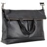 Качественная мужская кожаная сумка черного цвета для ноутбука до 13 дюймов Visconti Axel 77375 - 7
