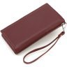Великий жіночий гаманець із натуральної шкіри бордового кольору ST Leather 1767475 - 4