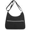 Женская тканевая плечевая сумка среднего размера в черном цвете Confident 77575 - 1