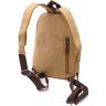 Середня чоловіча сумка-рюкзак із щільного текстилю пісочного кольору Vintagе 2422178 - 2