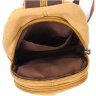 Средняя мужская сумка-рюкзак из плотного текстиля песочного цвета Vintagе 2422178 - 4