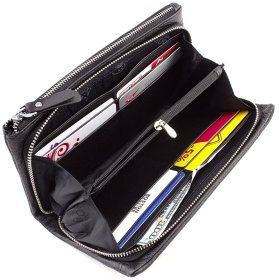 Мягкий кожаный кошелек на две молнии BOSTON (16691)