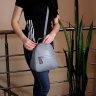 Сірий мініатюрний жіночий рюкзак з натуральної шкіри флотар Issa Hara (27087) - 7