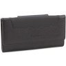 Великий жіночий гаманець чорного кольору з натуральної шкіри з блоком під карти Tony Bellucci (10882) - 1