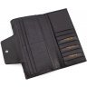 Великий жіночий гаманець чорного кольору з натуральної шкіри з блоком під карти Tony Bellucci (10882) - 5