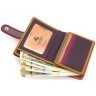 Компактный женский кошелек оранжево-розового цвета из натуральной кожи Visconti Bali 69275 - 6