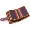 Компактний жіночий гаманець оранжево-рожевого кольору з натуральної шкіри Visconti Bali 69275 - 7