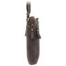 Небольшая мужская кожаная сумка через плечо в коричневом цвете Visconti Roy 70676 - 3