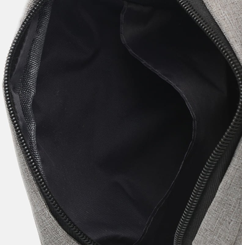 Серая мужская сумка из текстиля через плечо Remoid (15710)