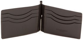 Коричневый мужской зажим без застежки ST Leather (16818)