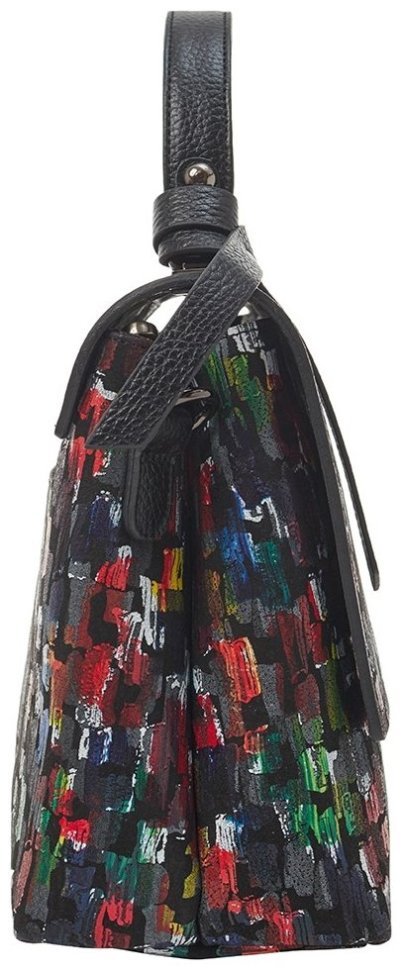 Разноцветная кожаная женская сумка Desisan 81476 modnotak фото №3