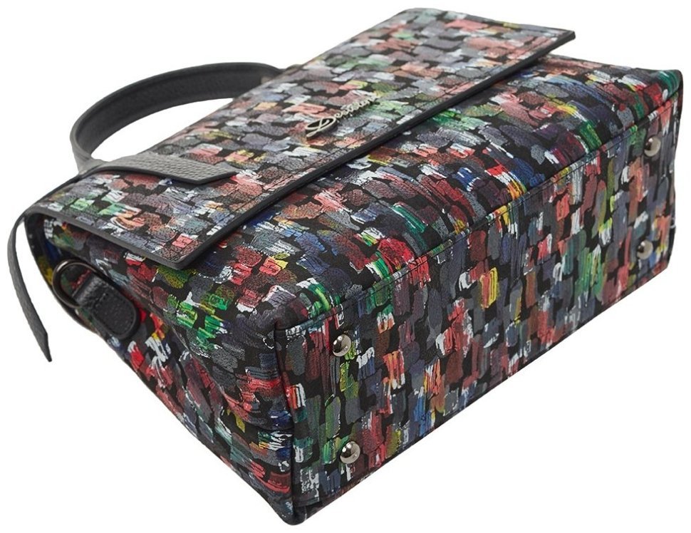 Разноцветная кожаная женская сумка Desisan 81476 modnotak фото №5