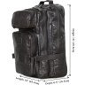 Кожаный мужской рюкзак трансформер на два отделения VINTAGE STYLE (14149) - 5