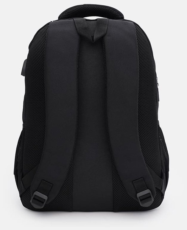 Повседневный мужской рюкзак из черного полиэстера на молнии Aoking 71576