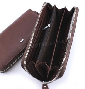 Фірмовий шкіряний жіночий гаманець на блискавки ST Leather Accessories (17054) - 2