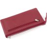 Червоний жіночий довгий гаманець-клатч із зернистої шкіри Marco Coverna (17084) - 5