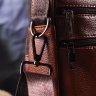 Шкіряна чоловіча сумка-барсетка рудого кольору з ручкою Vintage (2421277) - 9