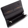 Кожаный длинный кошелек черного цвета на магнитах Tony Bellucci (10526) - 8