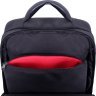 Повсякденний чоловічий рюкзак із чорного текстилю з відсіком під ноутбук Bagland (53076) - 6