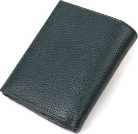 Зелений жіночий гаманець середнього розміру з натуральної шкіри CANPELLINI (2421812)