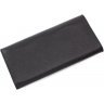 Большой кошелек черного цвета из фактурной кожи на защелке Tony Bellucci (10597) - 3