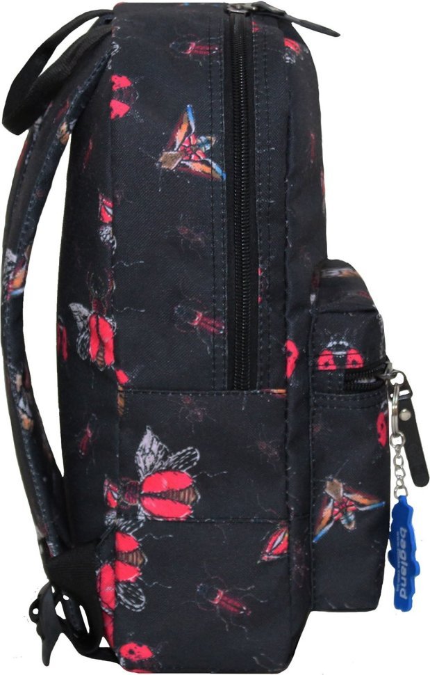 Черный повседневный рюкзак из текстиля с принтом Bagland (53276)