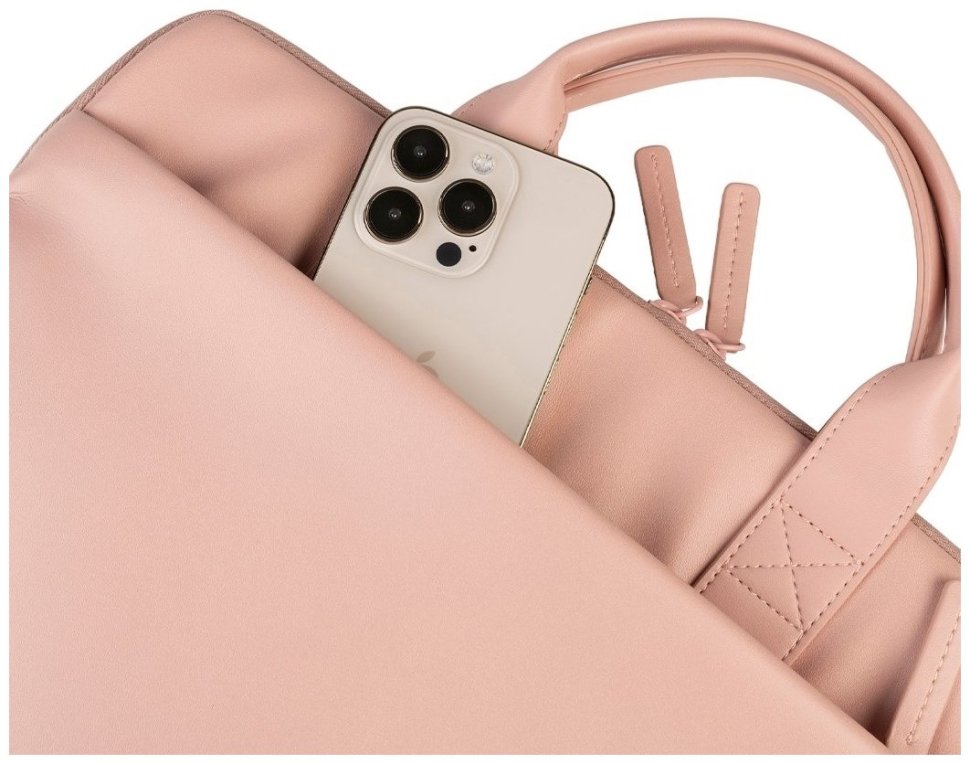 Яркий чехол для ноутбука из нейлона розового цвета Tucano Isotta с плечевыи ремнем 103576 modnotak фото №4