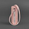Шкіряна ключниця з натуральної шкіри рожевого кольору BlankNote Тубус (12954) - 3