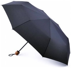 Зонт мужской Fulton G868 Hackney-2 Gingham (механика, синий в мелкую клетку) 93876