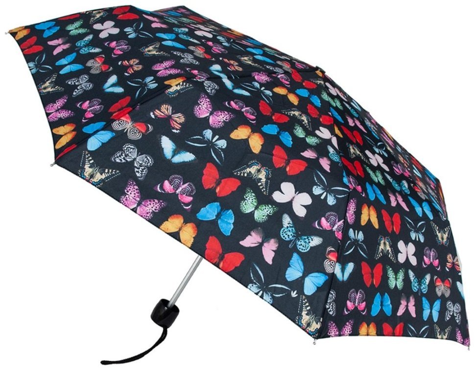 Зонт женский складной Fulton L354-041659 Minilite-2 Butterfly (механика, компактный, мультиколор, Великобритания) 94376 modnotak фото №1