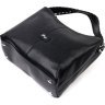 Велика шкіряна сумка жіноча чорного кольору з однією лямкою KARYA (2420862) - 3