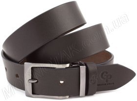 Темно-коричневий шкіряний ремінь під штани Grande Pelle (35222)