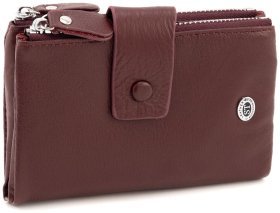 Женский портмоне из натуральной кожи бордового цвета ST Leather 94576