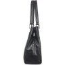 Жіноча шкіряна сумка чорного кольору з візерунками Desisan (19160) - 2