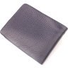 Мужское портмоне из мягкой кожи синего цвета без застежки KARYA (2421062) - 2
