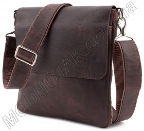 Кожаная сумка планшет с одним отделением KLEVENT (11302 brown)