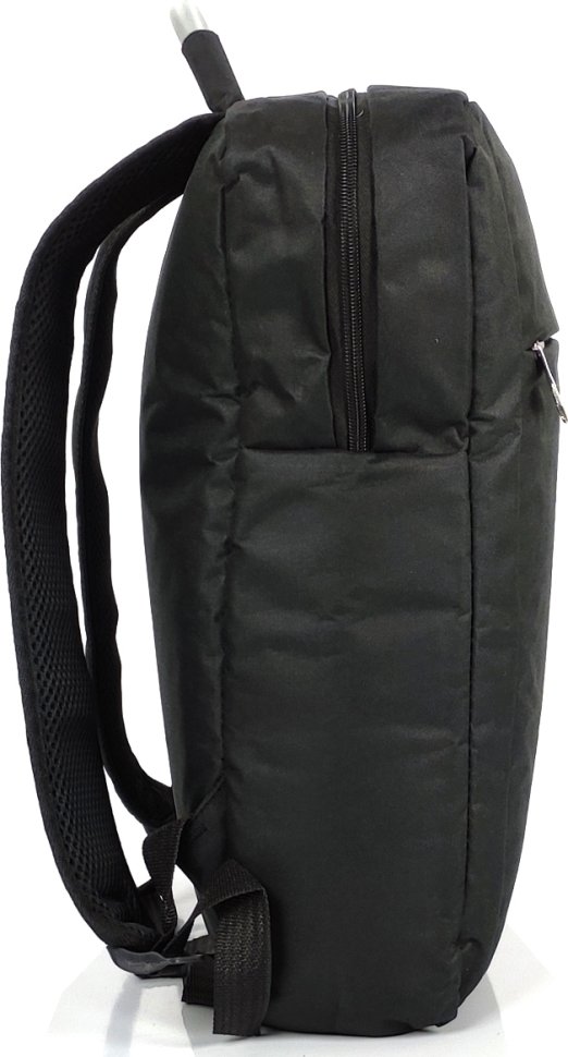 Текстильный недорогой мужской рюкзак для ноутбука черного цвета Tiding Bag (21257)