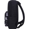 Черный рюкзак из текстиля с принтом Bagland (55576) - 2
