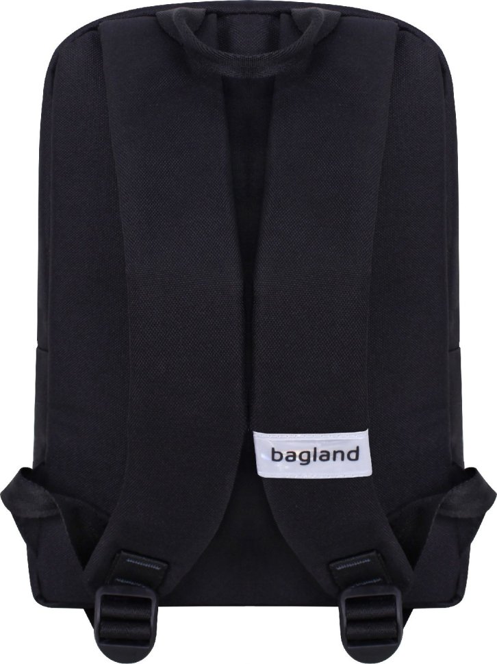 Черный рюкзак из текстиля с принтом Bagland (55576)