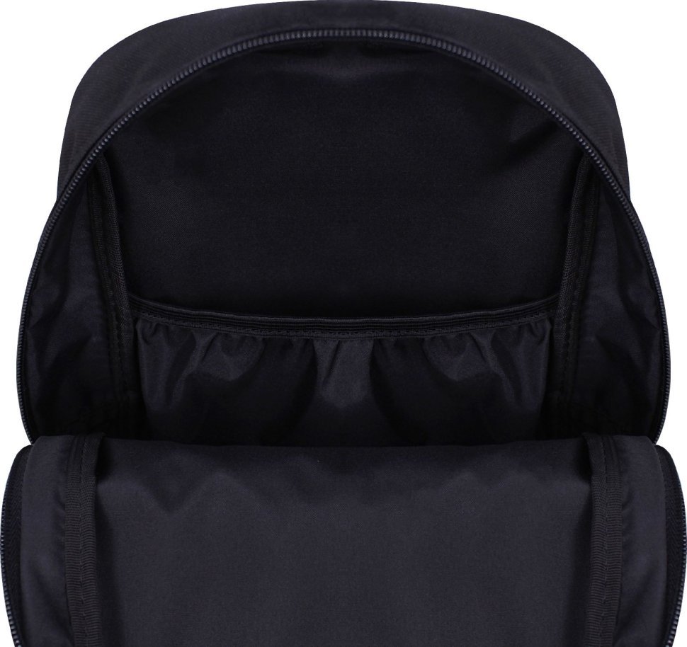 Чорний рюкзак із текстилю з принтом Bagland (55576)