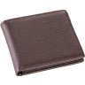 Чоловічий портмоне з натуральної шкіри флотар коричневого кольору Vintage (2414515) - 1