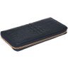 Темно-синій жіночий шкіряний гаманець великого розміру на блискавці Keizer 66276 - 4
