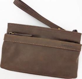 Функциональный мужской клатч коричневого цвета VATTO (11917)
