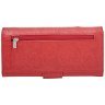 Великий червоний гаманець для жінок із натуральної шкіри Desisan 107176 з тисненням квітів modnotak фото - 2