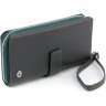 Зелений жіночий гаманець-клатч із натуральної шкіри з кистьовим ремінцем ST Leather 1767376 - 1