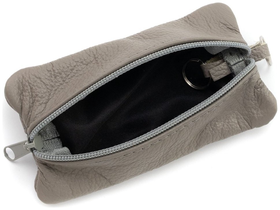 Большая кожаная ключница с двумя отделениями светло-серого цвета Leather Collection 97776 фото №6 Большая кожаная ключница с двумя отделениями светло-серого цвета Leather Collection 97776 modnotak фото №6