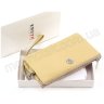 Світлий шкіряний гаманець-клатч на блискавки KARYA (1075-010) - 5